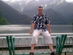 На озере Рица, в Абхазии