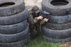 из дзота раздавались короткие очереди