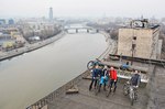 После велопробега БК на крыше.