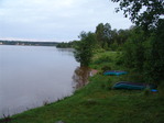 на рыбалке