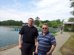 Я и Юра на Останкинском пруду