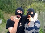 тамже на даче и синие в какаху =)