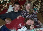 День Рождения. 18 лет. Я с Барабусиком и Анюткой.