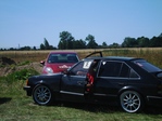 My friend with his opel cadett =D (1st place)