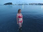 вечернее  море в Будве
