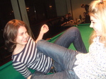 on the pool table