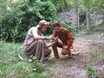 Серый волк и кот Баюн обсуждают план захвата