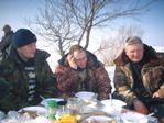 на рыбалке