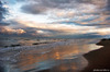 Sunset in Caspian sea