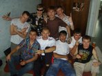 Мои друзья и я (я по середине сверху, коричневый)