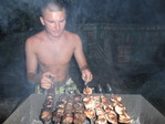 Ноч. Двор. Шашлык. Бухло. Любимая :)