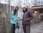 Я (справа) с подругой на ГЛЦ оз. Банное