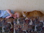 племяшка с котом....