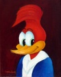 A-Portrait-of-Woody-Woodpecker-by-Walter-Lantz