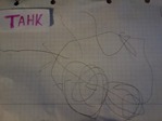 Сын нарисовал танк)))