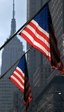 Empire State Building & Flag