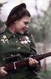 Портрет командира отдельной снайперской роты 3-й ударной армии гвардии лейтенанта Н.А. Лобковской.