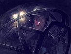 Штурман советского бомбардировщика А-20 «Бостон» (Douglas A-20 Boston, американского производства) в кабине своего самолета.