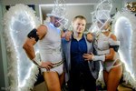 На работе )